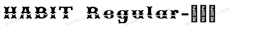 HABIT Regular字体转换